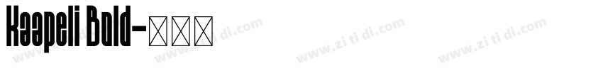 Kaapeli Bold字体转换